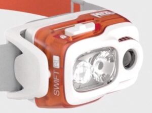Petzl Actik Core headlamp for fishing.