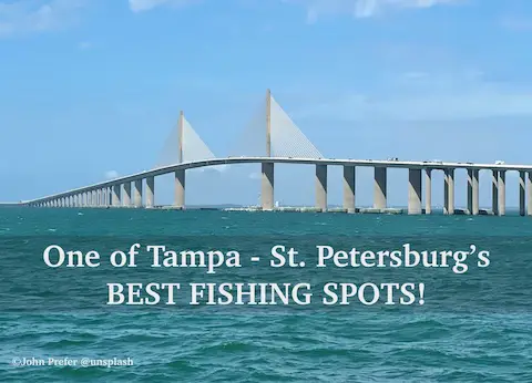 One of Tampa - St. Petersburg's best fishing spots is the Sunshine Skyway Fishing Pier.