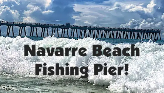 Navarre Beach Fishing Pier and surf near the best fishing spot in Florida's panhandle.