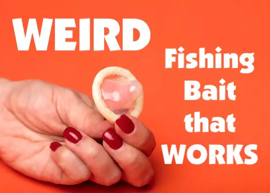 5 weird fishing baits that work to catch fish like condoms (modified).