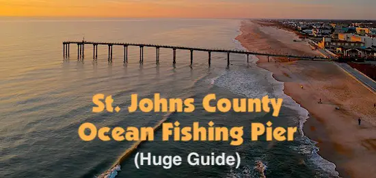 St. John's County Ocean Fishing Pier in St. Augustine, Florida.