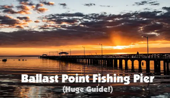 The Ballast Point Fishing Pier in Tampa, Florida at sunrise.